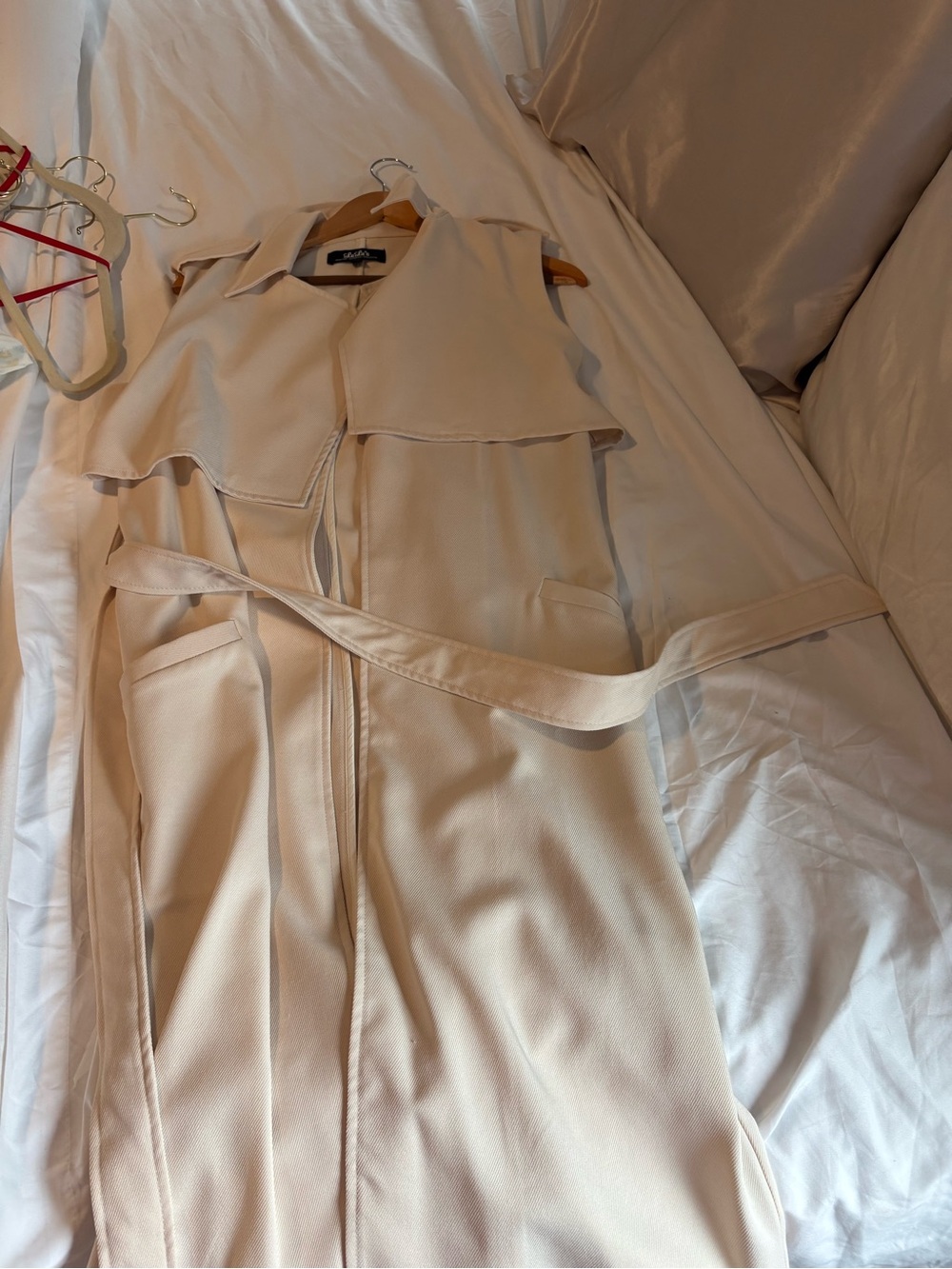 Lulu's Cream Trench Coat